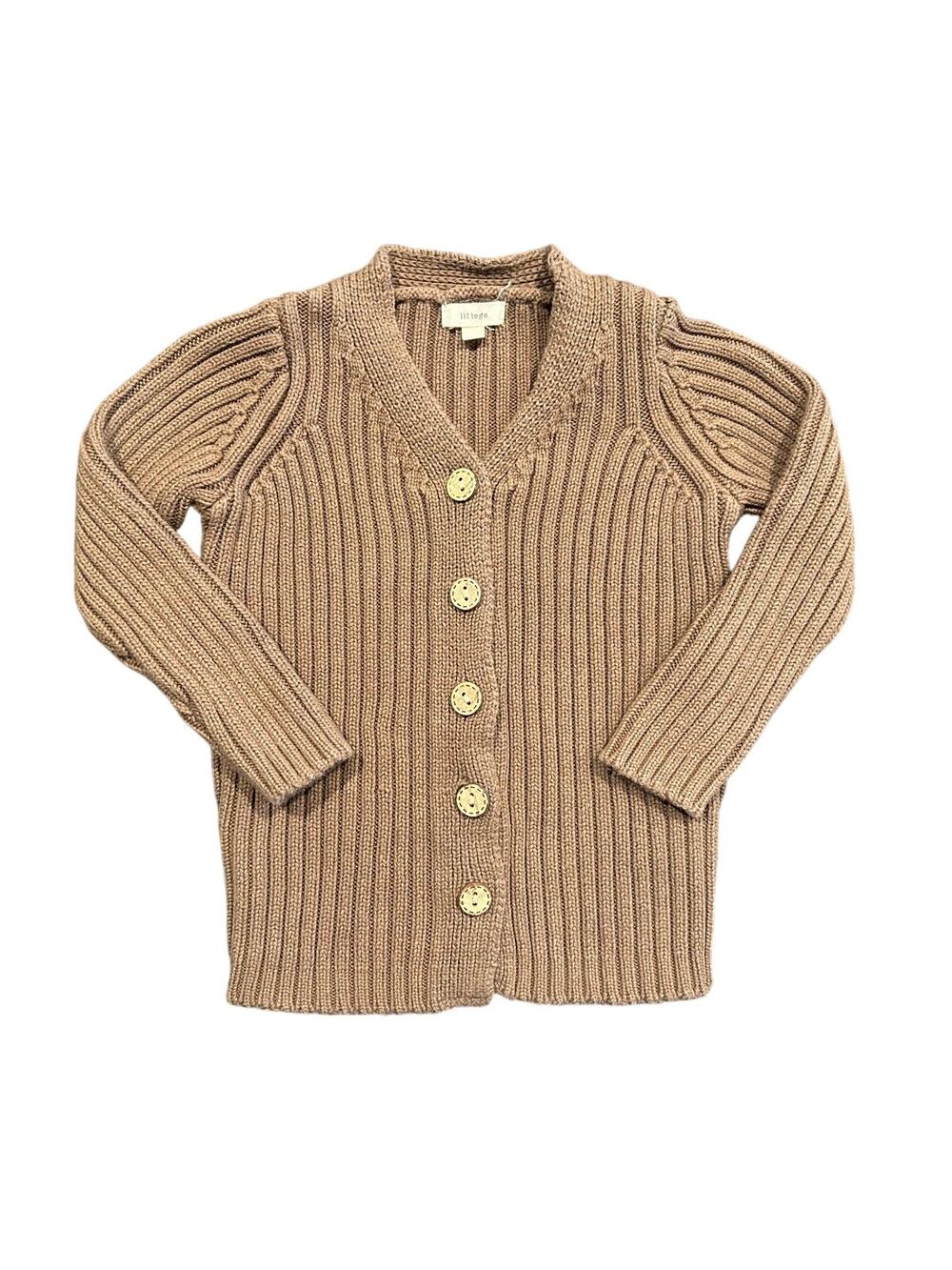 Lil Legs Toddler Cardigan Sweater – Brown, 24 Months